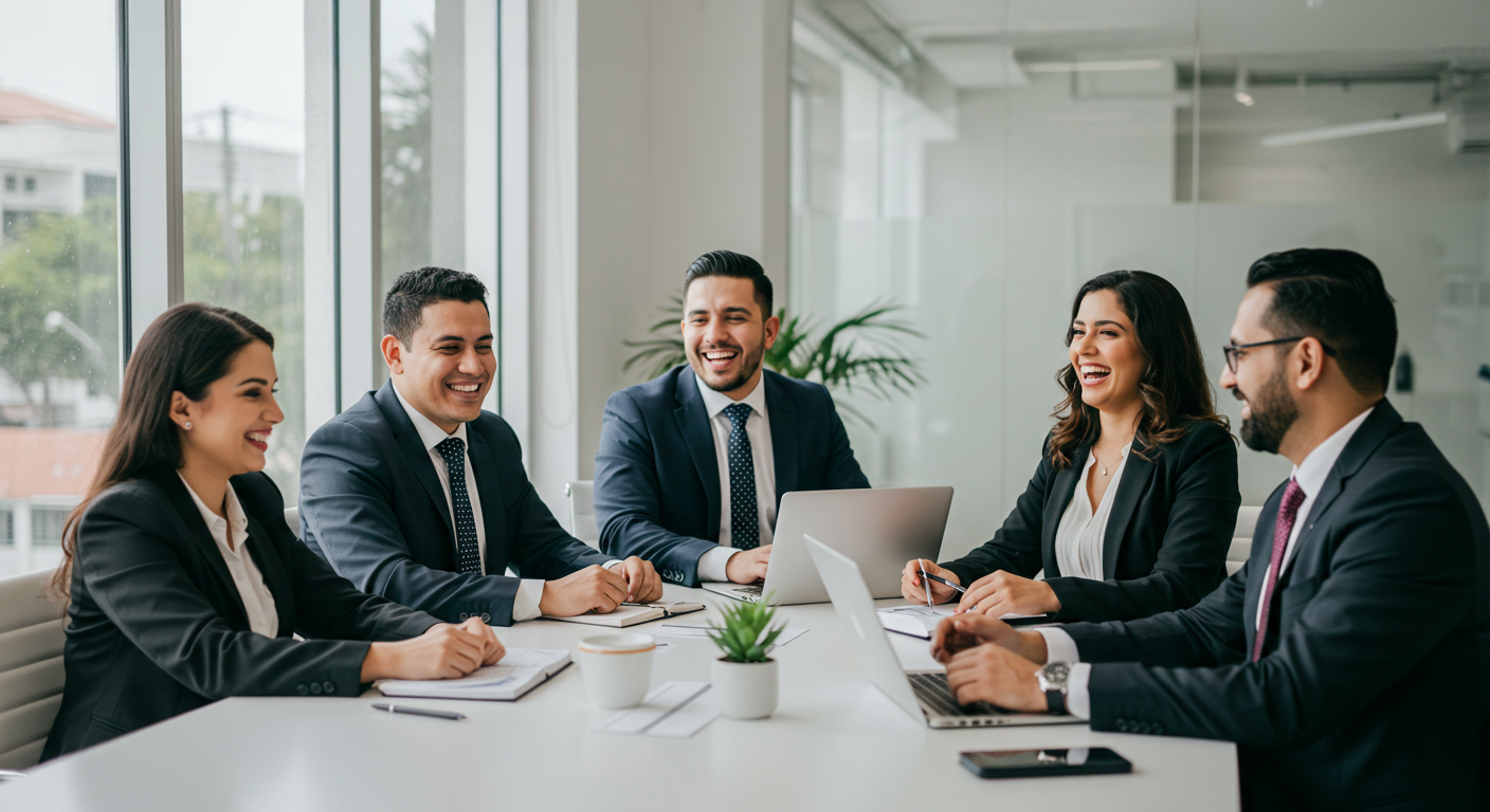 Equipo de trabajo en reunión